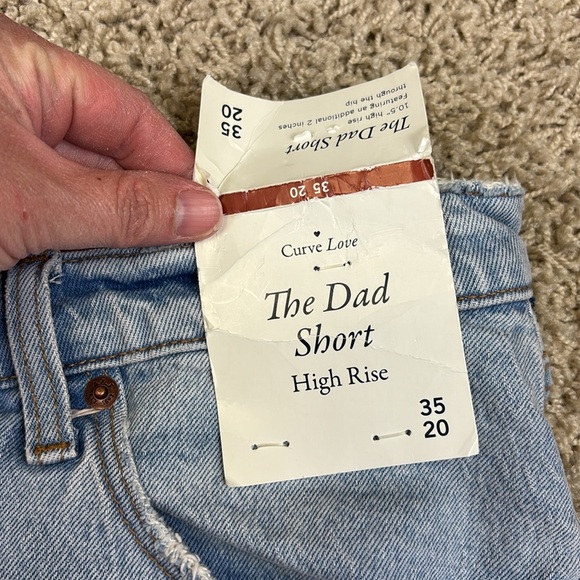 NWT Abercrombie & Fitch curve love high rise the dad short sz 20 - Picture 4 of 7